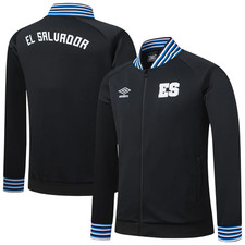 Umbro El Salvador NationalTeam PresentationRaglan Black Full-ZipJacket Select SZ picture