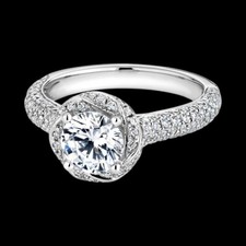 Solid 925 Silver 4.20Ct. Round Shape Certified White Diamond Ring - Tariffs Free picture
