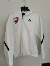 Title: Adidas Jacksonville State  Gamecocks Full-Zip Hoodie - White - Size S picture