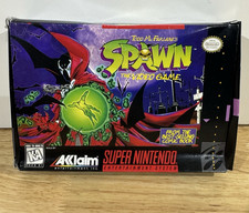 Todd McFarlane's Spawn: The Video Game Super Nintendo SNES - Game + Box + Poster picture
