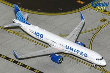 GeminiJets 1:400 United Airlines Airbus A321neo 100 Years GJUAL2424 IN STOCK picture