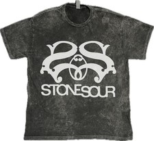Stone Sour Logo T-Shirt Hard Rock Music Mineral Vintage Washed Tee picture