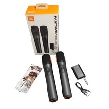 NEW 2-Mic JBL PartyBox Wireless System with Dual-Channel Receiver Adapter US picture