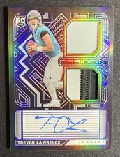🔥 2021 Panini Obsidian Football Trevor Lawrence ROOKIE Dual Patch AUTO 🔥#/40🔥 picture