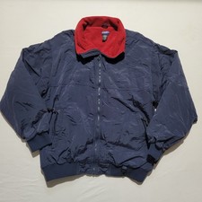 Vintage White Sierra Jacket Men's XL Blue Red Fleece Lined Full Zip picture