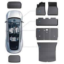 COMAUTO Floor Mats 9PCS for Tesla Model Y 2020-2025 (Not Fit for Juniper/7Seat) picture