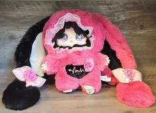 Jiimo Rose Dream Island 600% Plush Black Pink Bunny picture