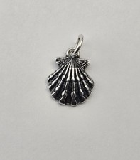 Retired James Avery Sterling Silver Lion's Paw Seashell Charm Pendant - 1.5g picture