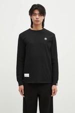 NWT New Aape MOONFACE PATCH Black LONG-SLEEVE TEE Shirt Authentic Medium M picture