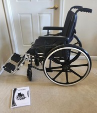 Pride Mobility Stylus LS Manuel Folding Transportable Wheelchair w/ Adj Legrests picture