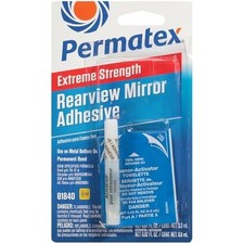 Permatex 81840 Extreme Rearview Mirror Professional Strength Adhesive Kit 1Pk picture