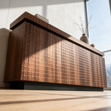 Mid Century Modern Wooden Buffet Sideboard Cabinet 4 Door Storage Console Table picture