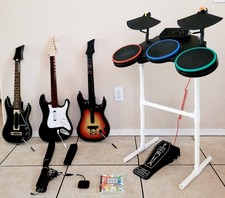 PS3 PS4 Guitar Hero World Tour Bundle Drum Set Kit Rock Band Playstation 2 3 4 5 picture