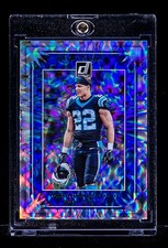 Christian McCaffrey RARE REFRACTOR PRIZM CARD 2019 Donruss Elite Series picture