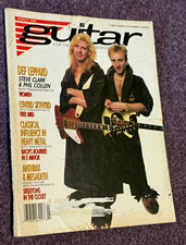 Guitar Magazine March 1988 Illustrated Def Leppard Steve Clark Phil Collen picture