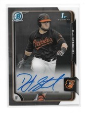 D.J. STEWART 2015 Bowman Chrome Prospects *AUTO* RC New York Mets *FSU* Qty. picture