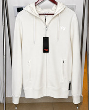 Y-3 Yohji Yamamoto adidas White Graphic Zip Hoodie Sweatshirt Brand New Size L picture