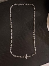 Chrome Hearts Paper Chain Necklace 30 inch Sterling Silver .925 picture
