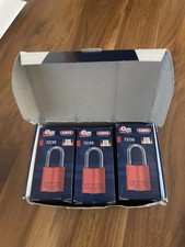 Abus 72/30 Ka X 6 Lockout Padlock, Keyed Alike, Aluminum, Red, 1 In Shackle picture