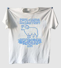 vtg Paul Mccartney Linda T-shirt white All sizes S to 5Xl JJ6424 picture