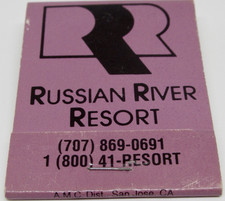 Russian River Gay Resort Guerneville California 16390 4th Street Matchbook picture