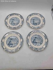 Kettlesprings Kilns Columbus Dispatch All-High Team Plates Set 4 Piece Vintage picture