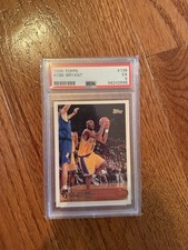 Topps 1996-97 Kobe Bryant Rookie RC #138 Los Angeles Lakers PSA 5 Graded picture