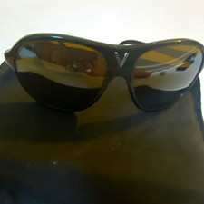 VTG Vuarnet 085 Pouilloux Aviator Sunglasses Black Matte NOS Deadstock France picture