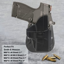M&P9 Shield Plus Holster OWB Fits Smith & Wesson S&W M&P 9 M2.0 Shield 9mm 40 picture