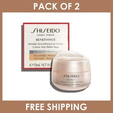 2X Shiseido Benefiance Wrinkle Smoothing Eye Cream 0.51oz / 15ml - ( New ) picture