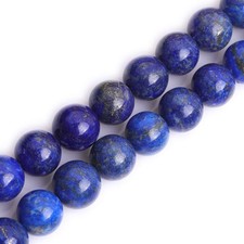 GEM-Inside Natural Smooth Round 18mm Lapis Lazuli Gemstone Loose Beads Crystal picture