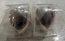 Lot of 2 - ReFa HEART COMB Rose Gold Aira Hair brush Authentic Retail Packaging  picture