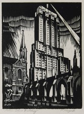 Charles Turzak: Palmolive Building 22x30 Archival Quality Fine Art Print picture