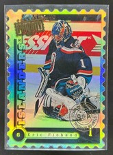 1997-98 DONRUSS PRIORITY ERIC FICHAUD #40 STAMP OF APPROVAL /100 picture