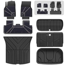 3W Floor Mats with Double Layer Carpet / Trunk Mat for Tesla Model Y Juniper picture