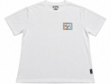 Billabong Men’s Premium Tee White Pastel Wave Graphic T-Shirt Size Small picture