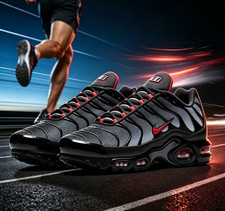 Nike Air Max Plus TN Men Shoe Black / Wolf Grey / University Red picture