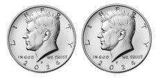 2024 P&D Kennedy Half Dollar Uncirculated (Set Of 2 Coins) -  picture