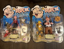 Bundle Vintage 2001 Mezco Popeye Series Figure Wimpy & Olive Oyl MOC NIB KB Toys picture