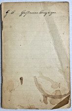 1896 German Manuscript Notebook Household Tips Leipzig Berlin Grossmann picture