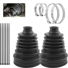 2PCS Stretch Drive Shaft CV Joint Boot Axle Repair Kit Tie Rod Boots For Honda picture