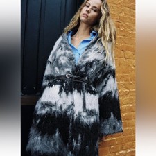 ZARA OPEN FRONT KNIT COAT XS/S NWT picture