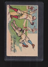 Vintage Postcard A Pitch In Time Saves The Nine Baseball Comic Humor Posted 1909 picture