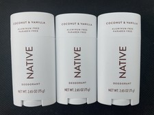 3x Native Deodorant COCONUT & VANILLA Aluminum Free Paraben Free ( 3 Pack ) NEW picture