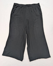 Dip Women's Pants Size 3X Black Wide Leg Flowy Pull-On Elastic Waist picture