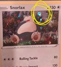 MOON 🌙🌚AND Fart Swirl 💩🌀 Snorlax 140/202 Cosmo Holo Pokémon TCG  picture