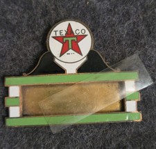 Vintage 1930s-1940s Texaco Gas Station Attendant Enamel Name Badge Pin  picture