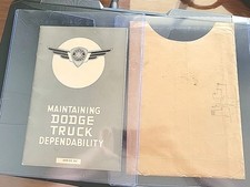 ORIGINAL 1938 Dodge Pickup Truck Owner's Manual with Envelope see Pics picture