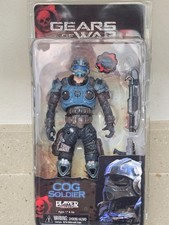 NECA Gears of War 2 COG Soldier Action Figure With Shotgun & Lancer New Sealed picture