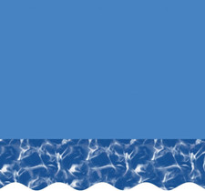 33 Ft round Swirl Bottom Pool Liner | Overlap Expandable Style | 60 Inch Wall He picture